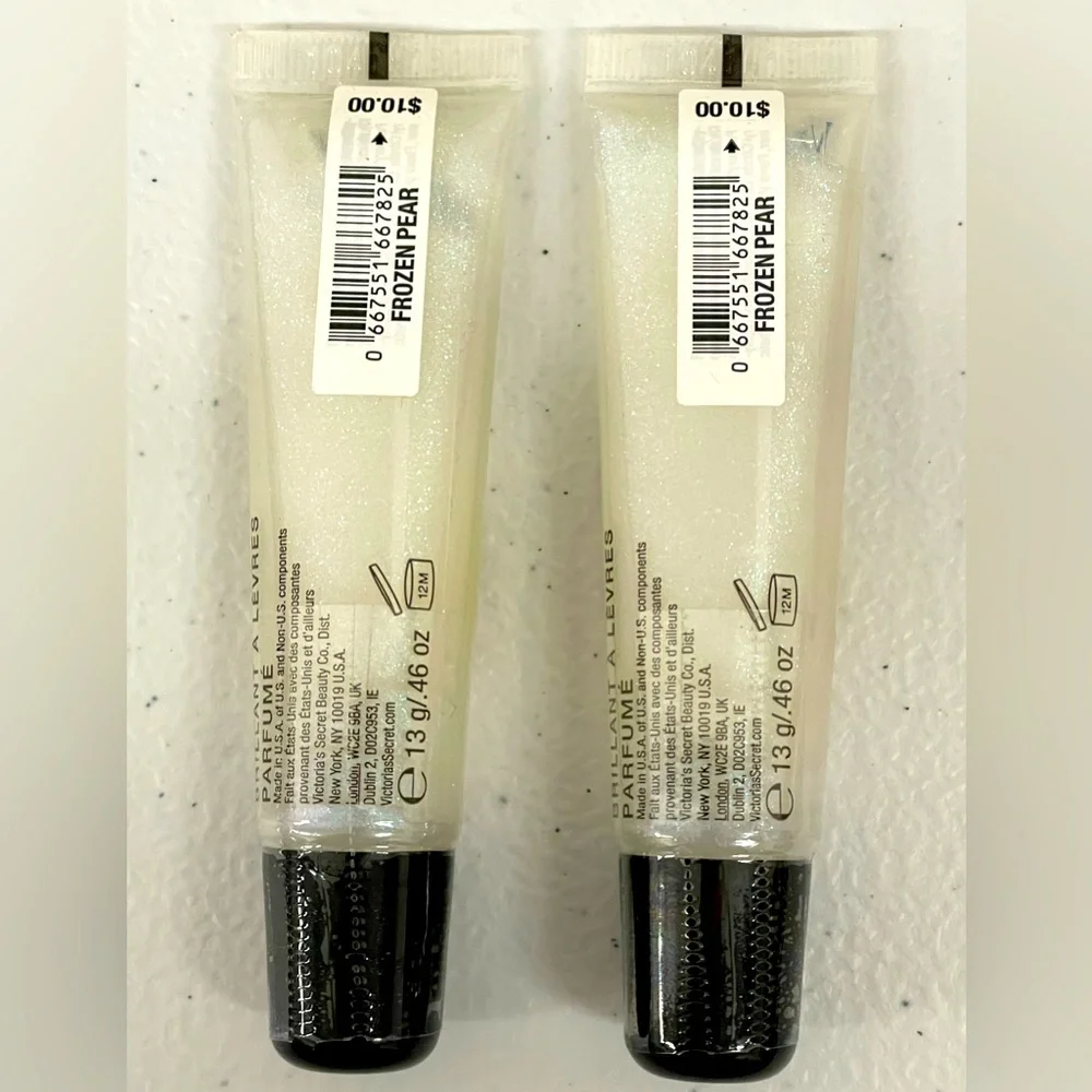 VICTORIA’S SECRET FLAVORED LIP GLOSS - FROZEN PEAR “2” PIECE LOT (BRAND NEW) - Picture 2 of 2